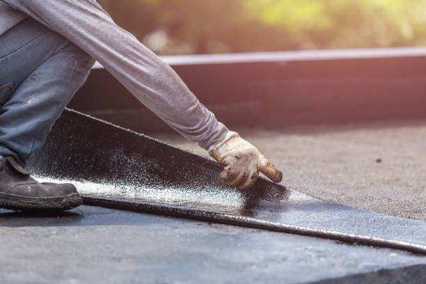Professional Basement Waterproofing technician working in Bowersville, OH